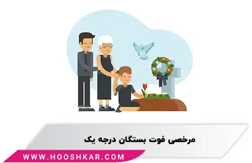 مرخصی فوت بستگان درجه یک